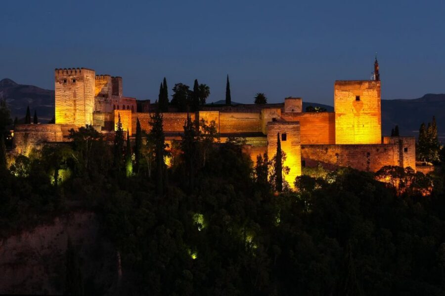 Granada: Alhambra Night Visit Entry Ticket - Access Pavilion and the Promenade of the Walnut Trees